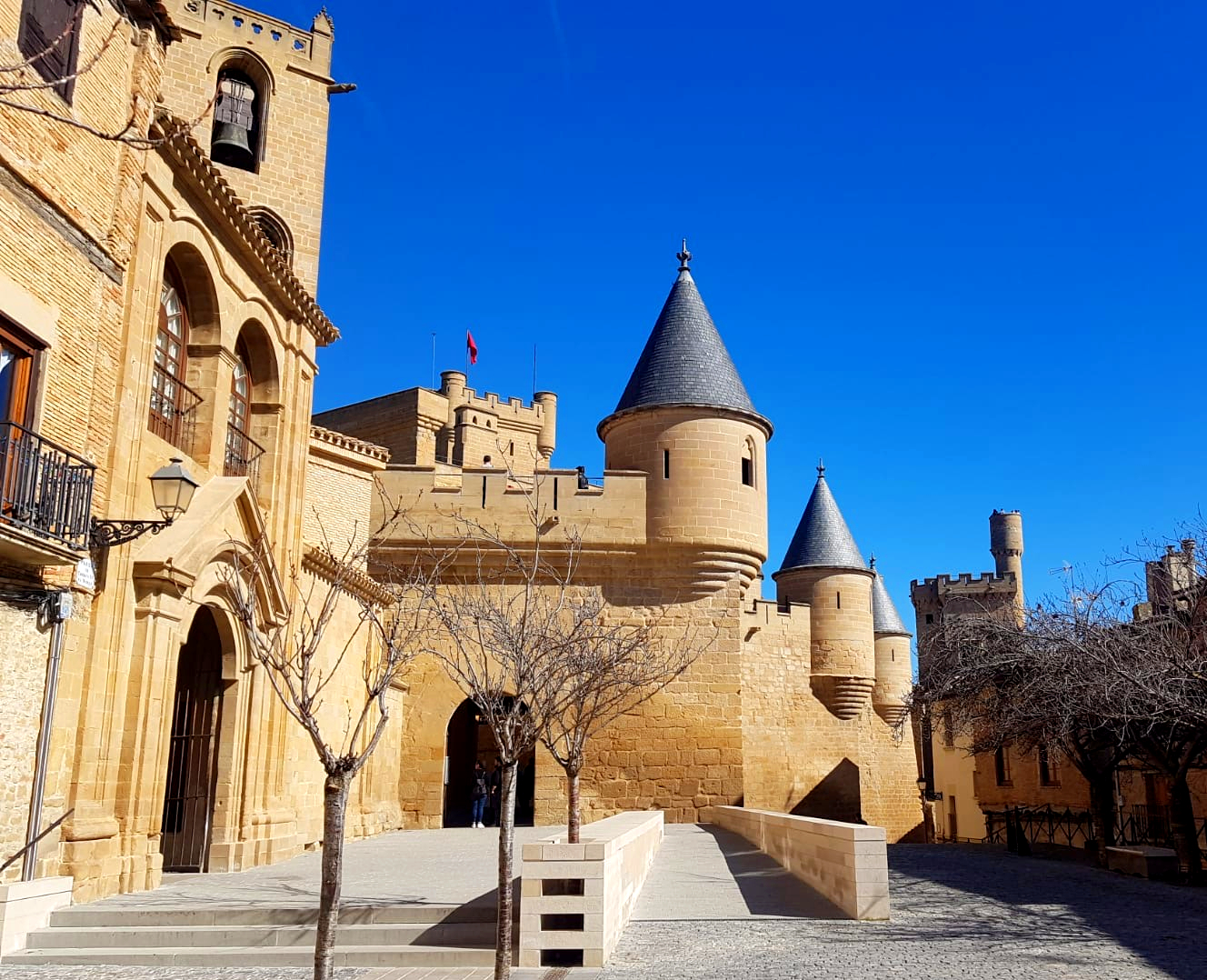 Exterior del Palacio Real de Olite con Destino Navarra