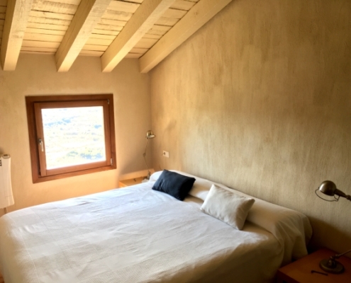 Vue de la chambre principale du gîte rural