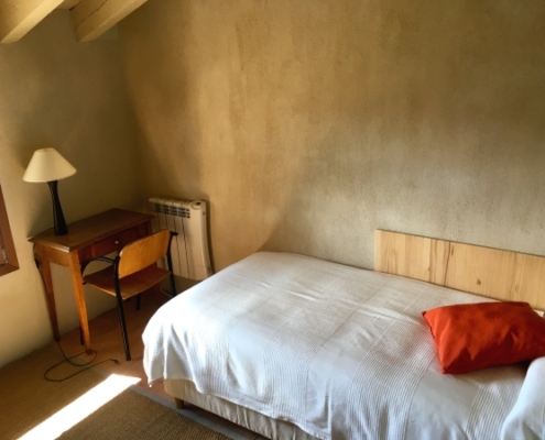 Vue de la chambre individuelle du gîte rural