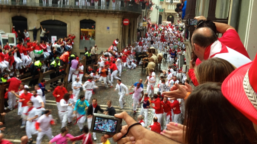 Balcones encierro Sanfermín con Destino Navarra